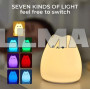 Детский ночник Little Cat Silicone Light силиконовый котик 7 RGB цветов